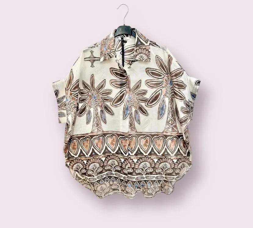 ALTAMIRA cream blouse for women