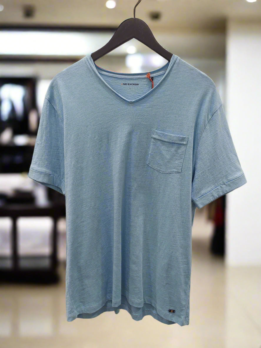 NO EXCESS blue t-shirt for men