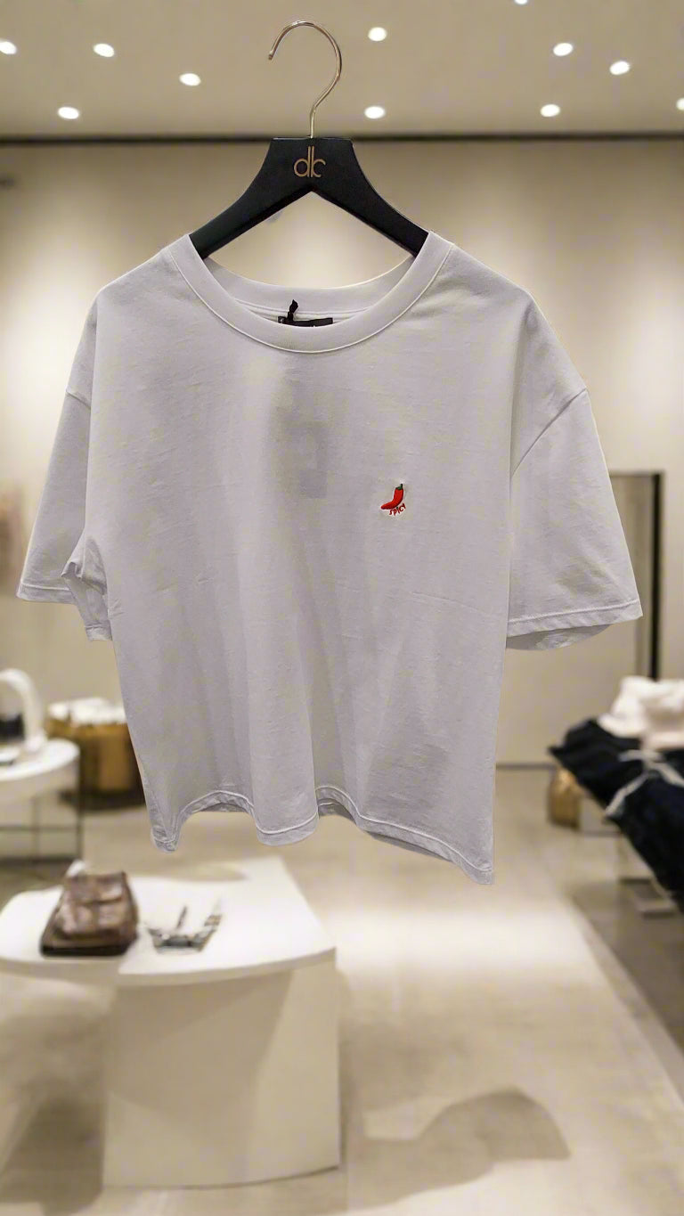 Lumina white casual t-shirt for women