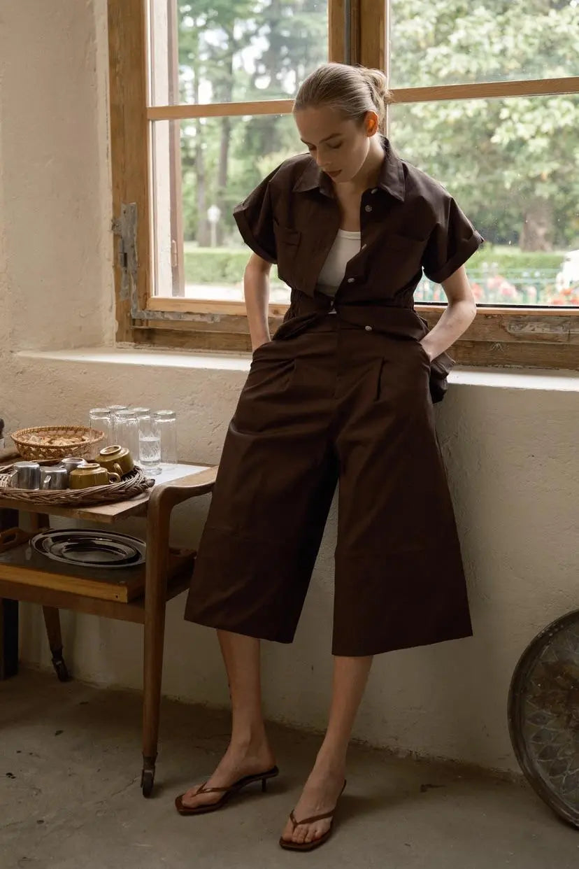 LUMINA brown shirt for women