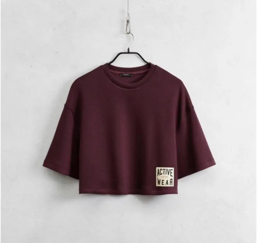 LUMINA bordo marškinėliai  moterims