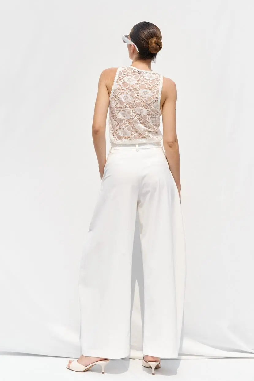 LUMINA white pants for women
