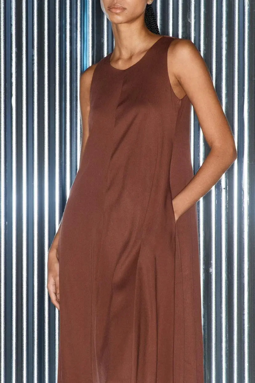 Lumina ruda suknelė moterims