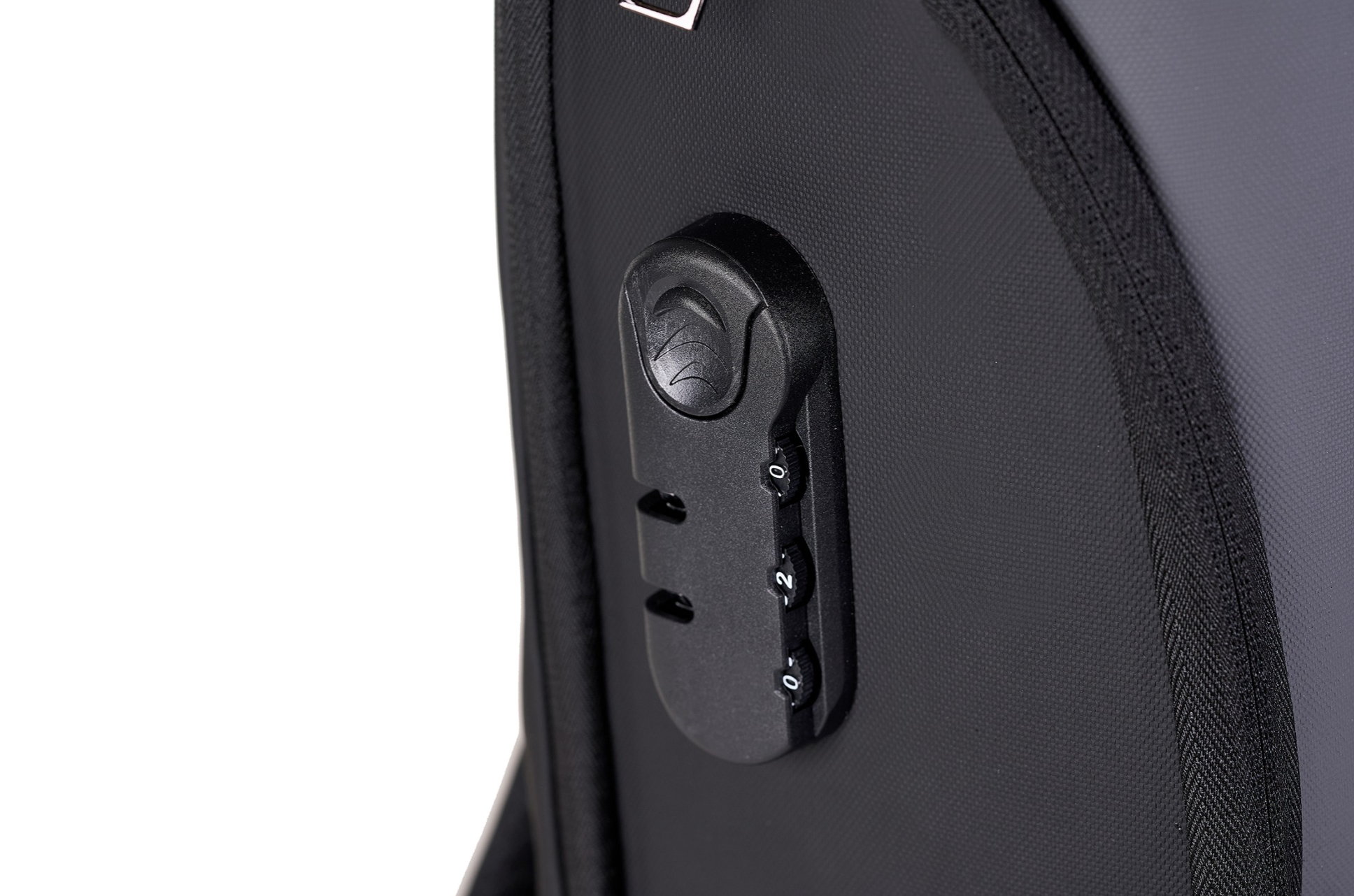 Pierre Cardin black backpack with lock for men