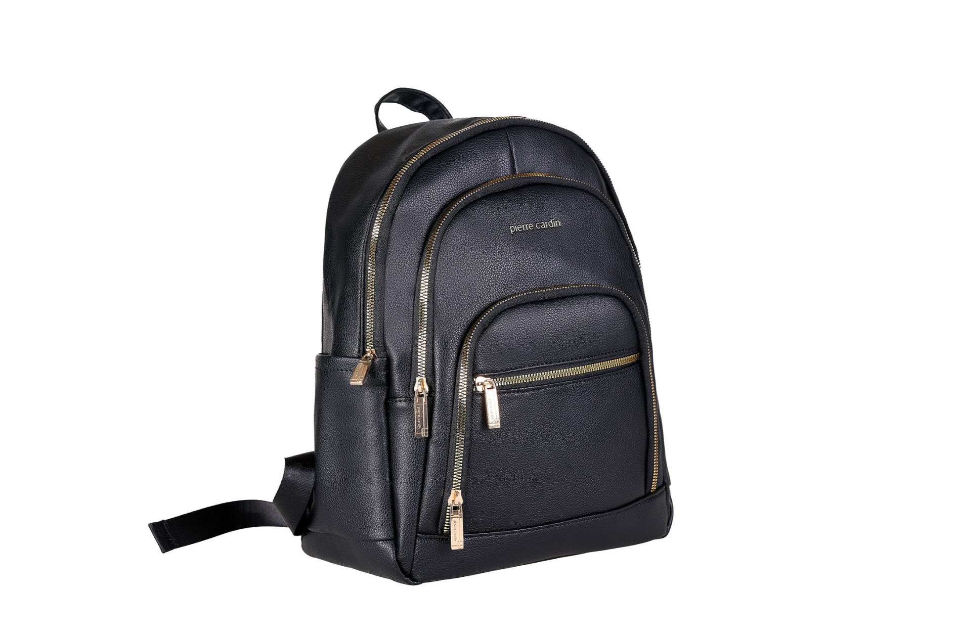 Pierre Cardin eco leather black backpack for women