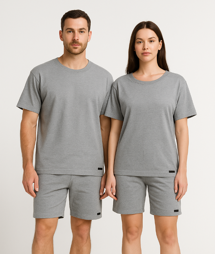PEPPER UNISEX Grey Melange One size marškinėliai
