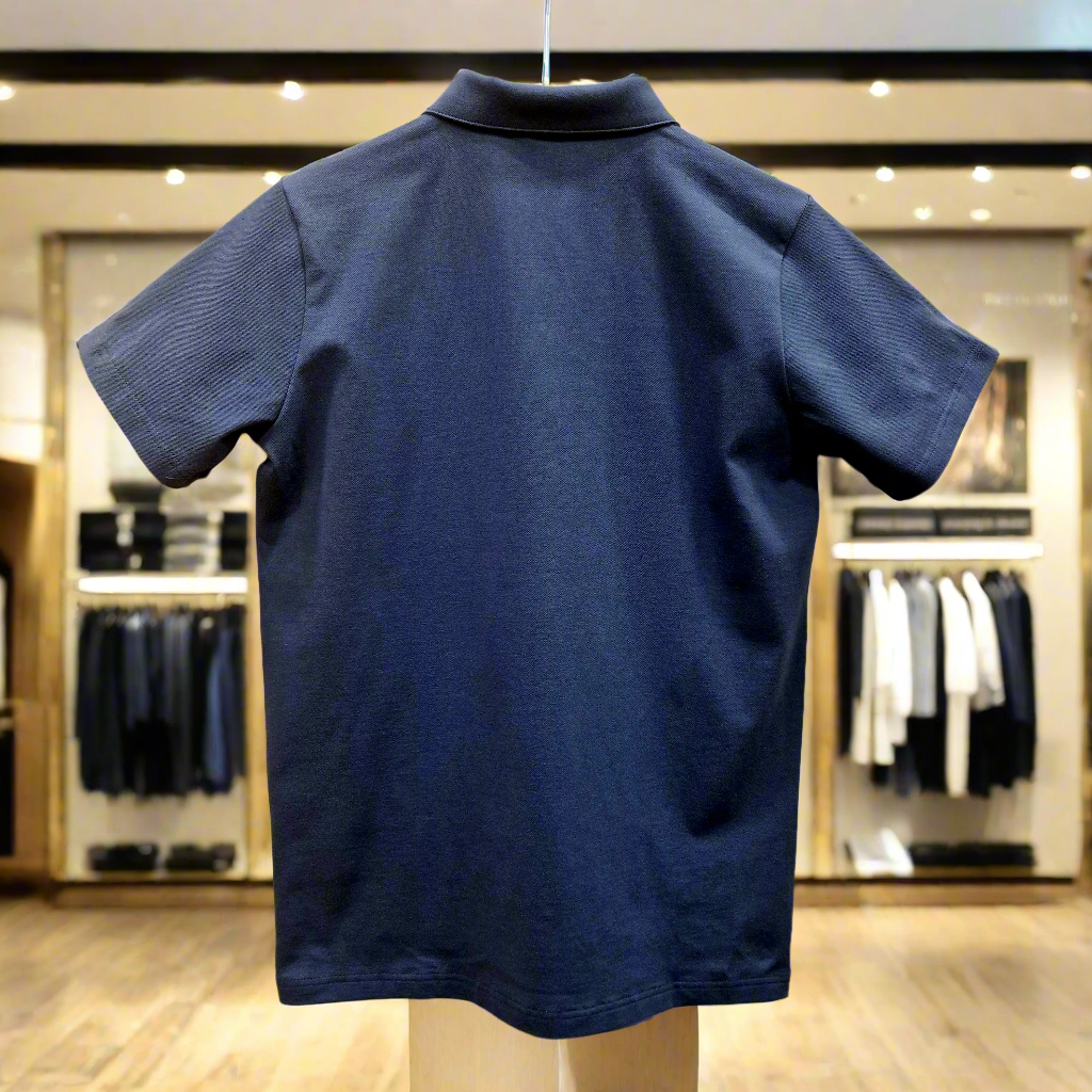 PEPPER Dusty Navy Pique T-shirt for men