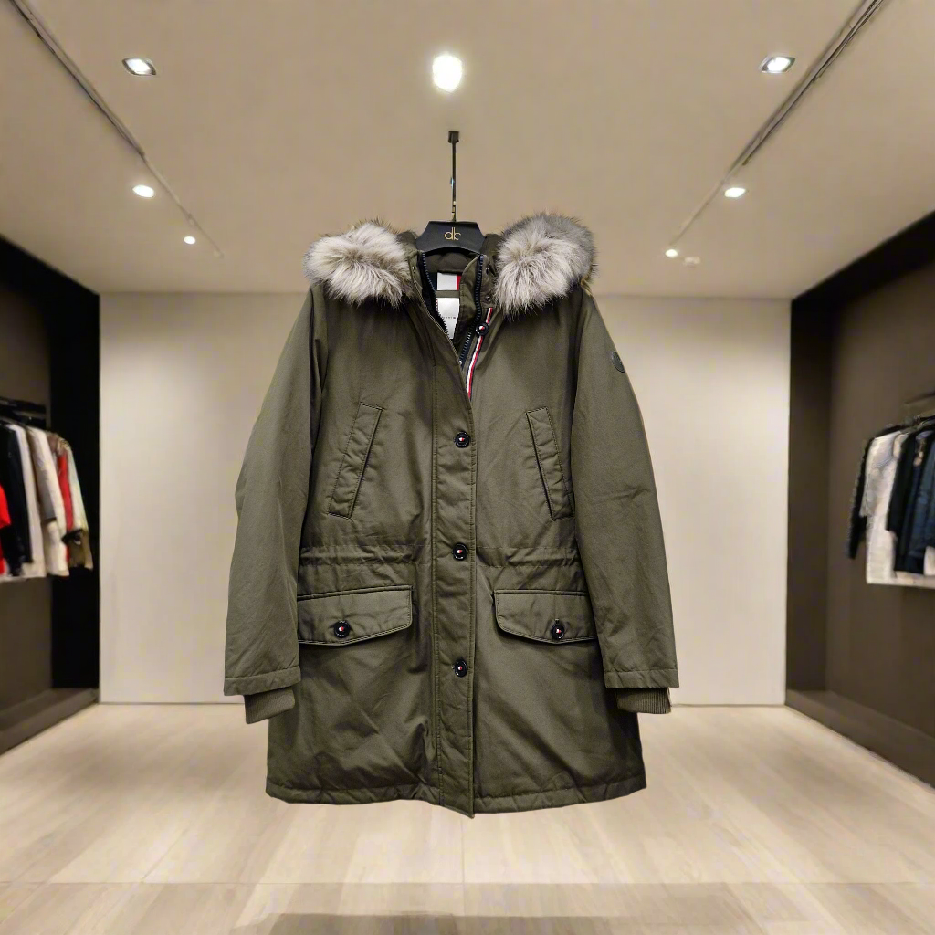 TOMMY HILFIGER žieminė striukė moterims su gobtuvu