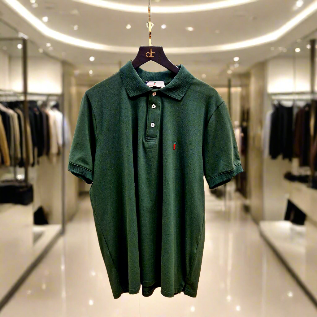 CIRKOLO VELA green polo shirt for men