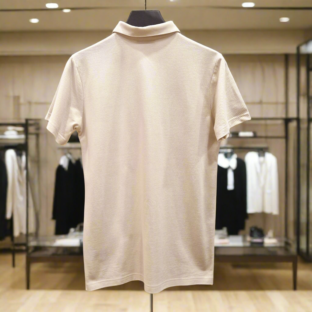 PEPPER Beige Pique T-shirt for men