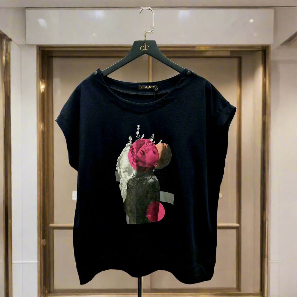 BEBE PLUS black t-shirt for women