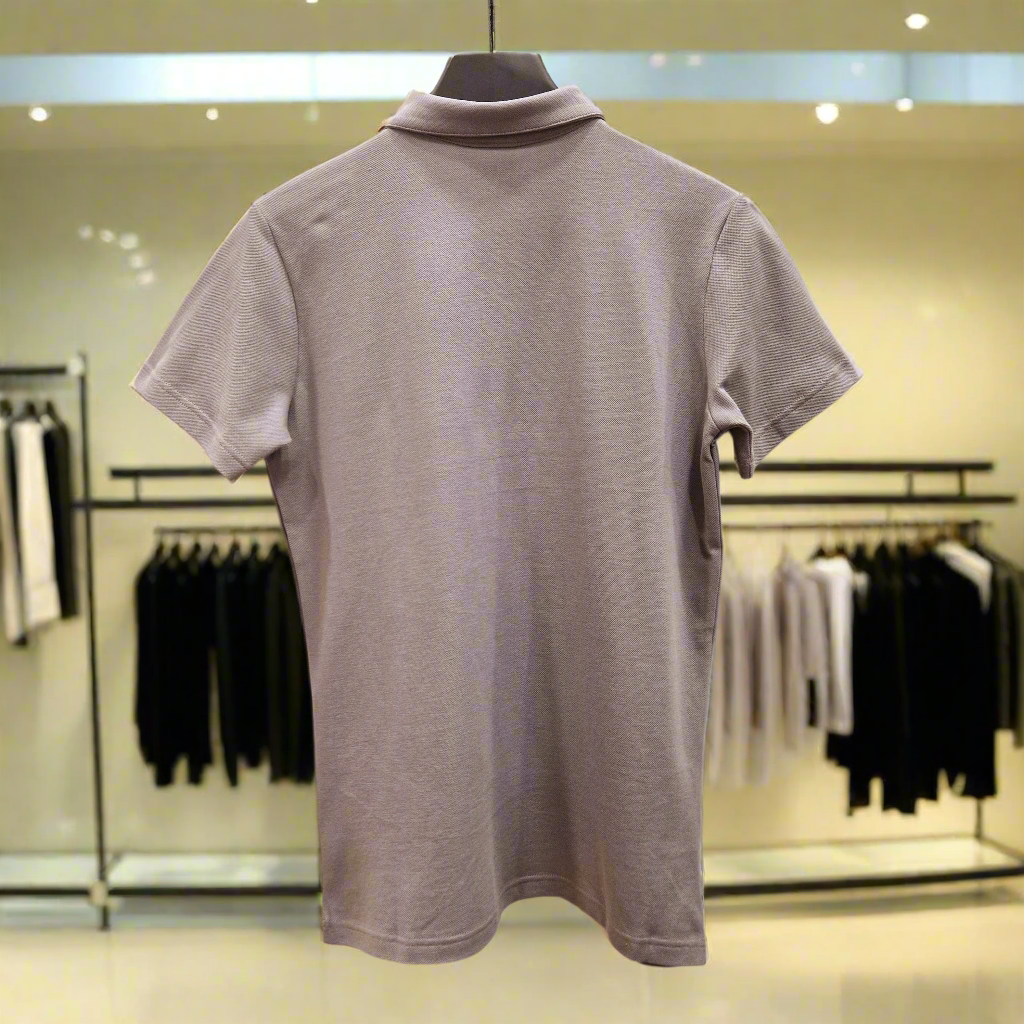PEPPER Silver Pique T-shirt for men