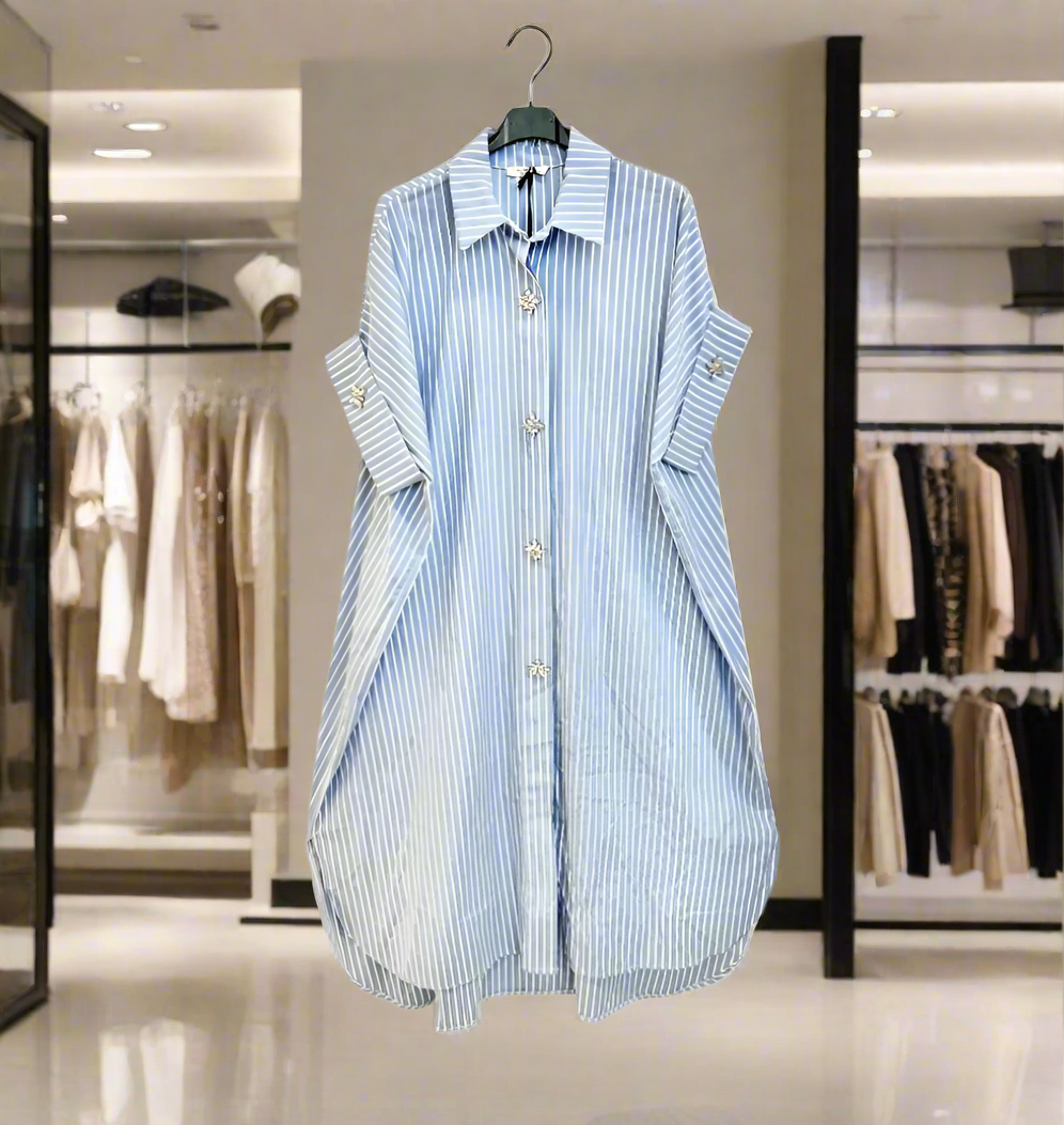 Altamira dryžuota suknelė moterims