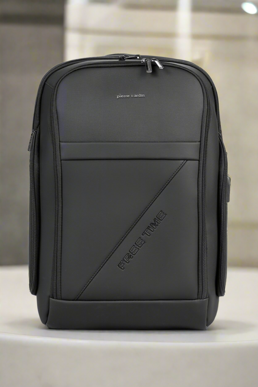 Pierre Cardin black backpack for men