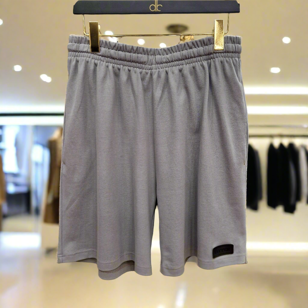 PEPPER Silver Pique oversized shorts for men