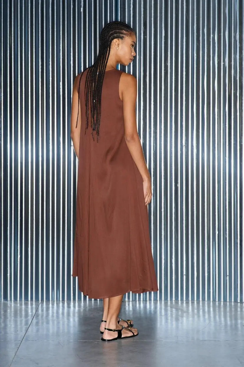 Lumina ruda suknelė moterims