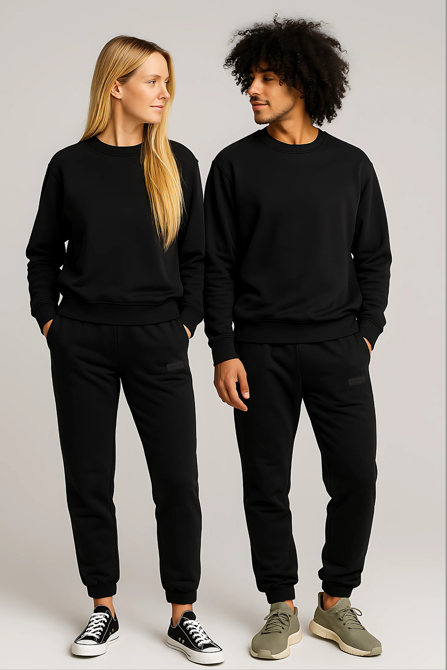 PEPPER UNISEX Dream Elastic Black laisvalaikio kostiumas
