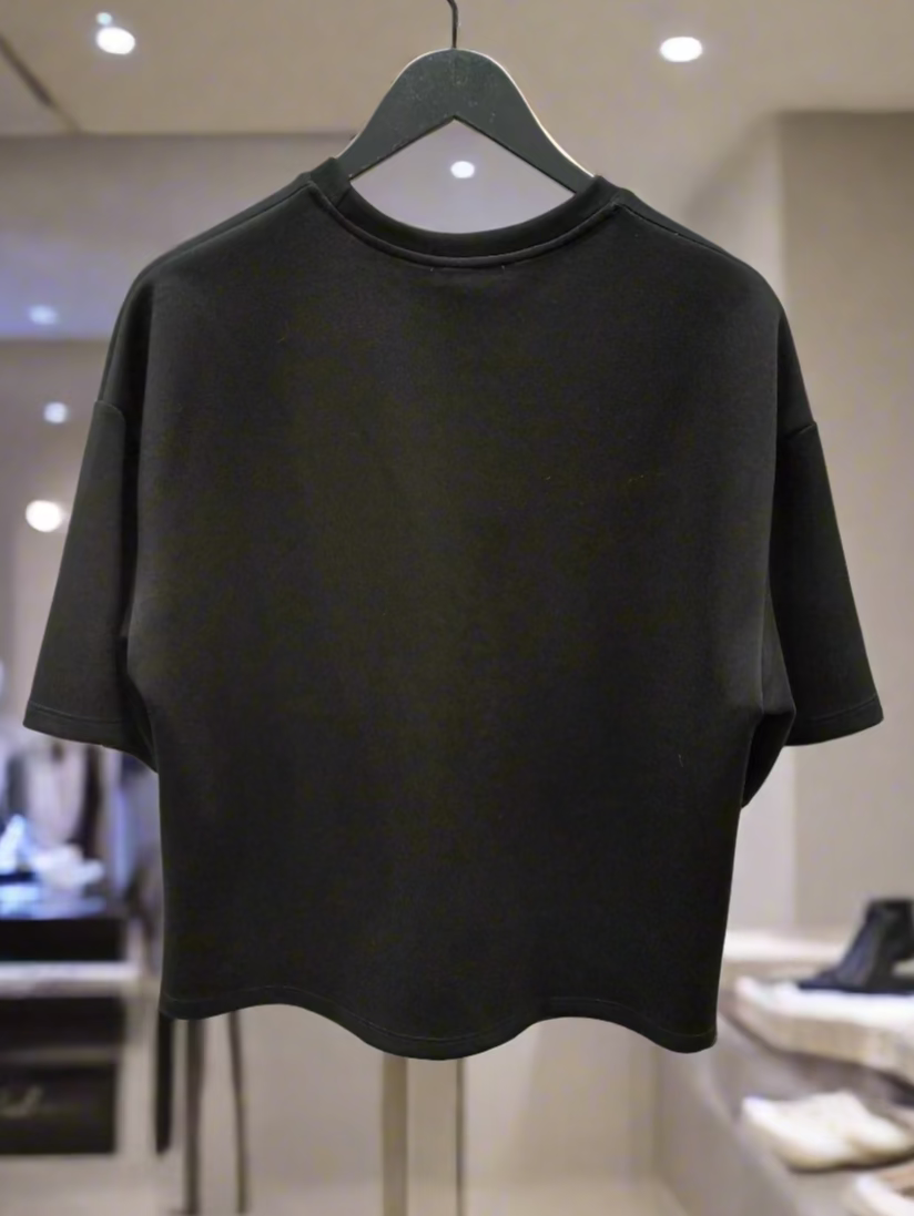 LUMINA juodi marškinėliai  moterims