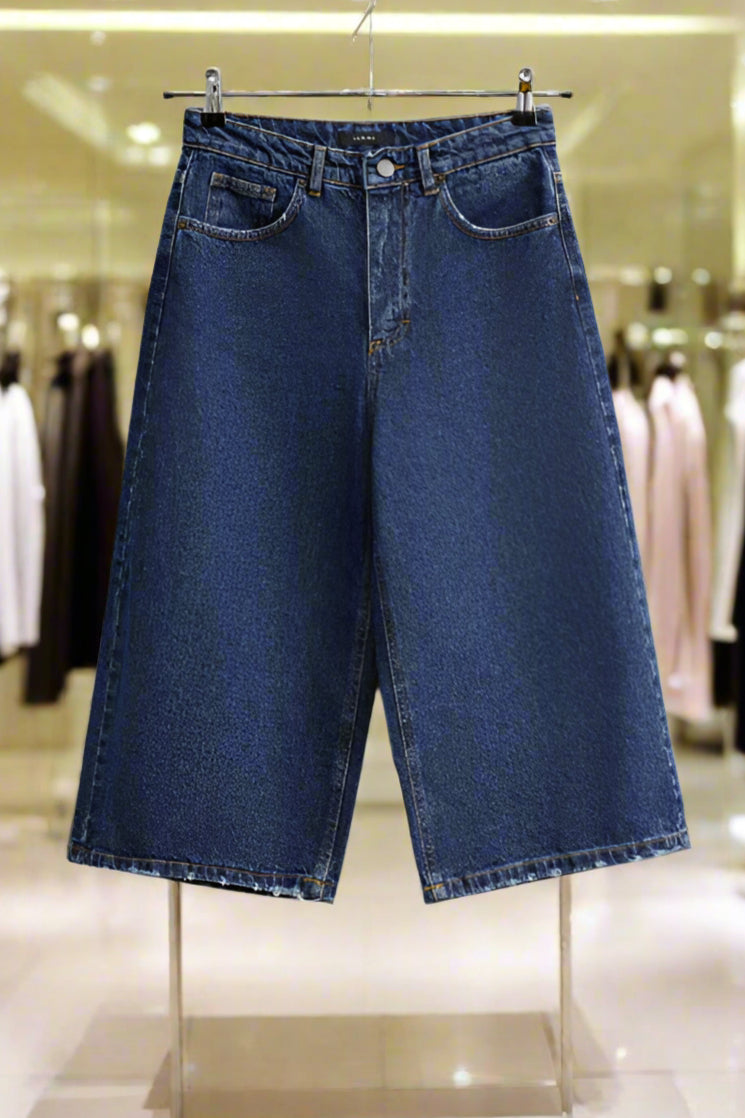 Lumina blue casual shorts for women