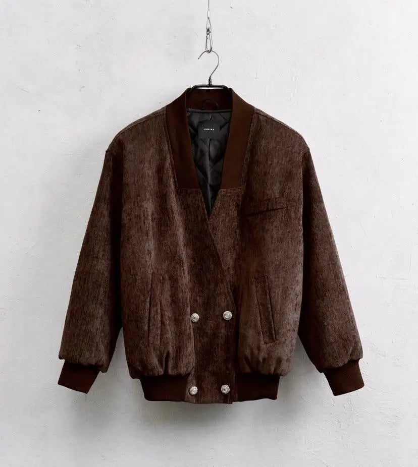 LUMINA ruda bomber striukė moterims