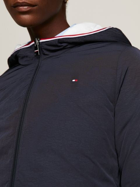 TOMMY HILFIGER dvipusė striukė moterims su gobtuvu