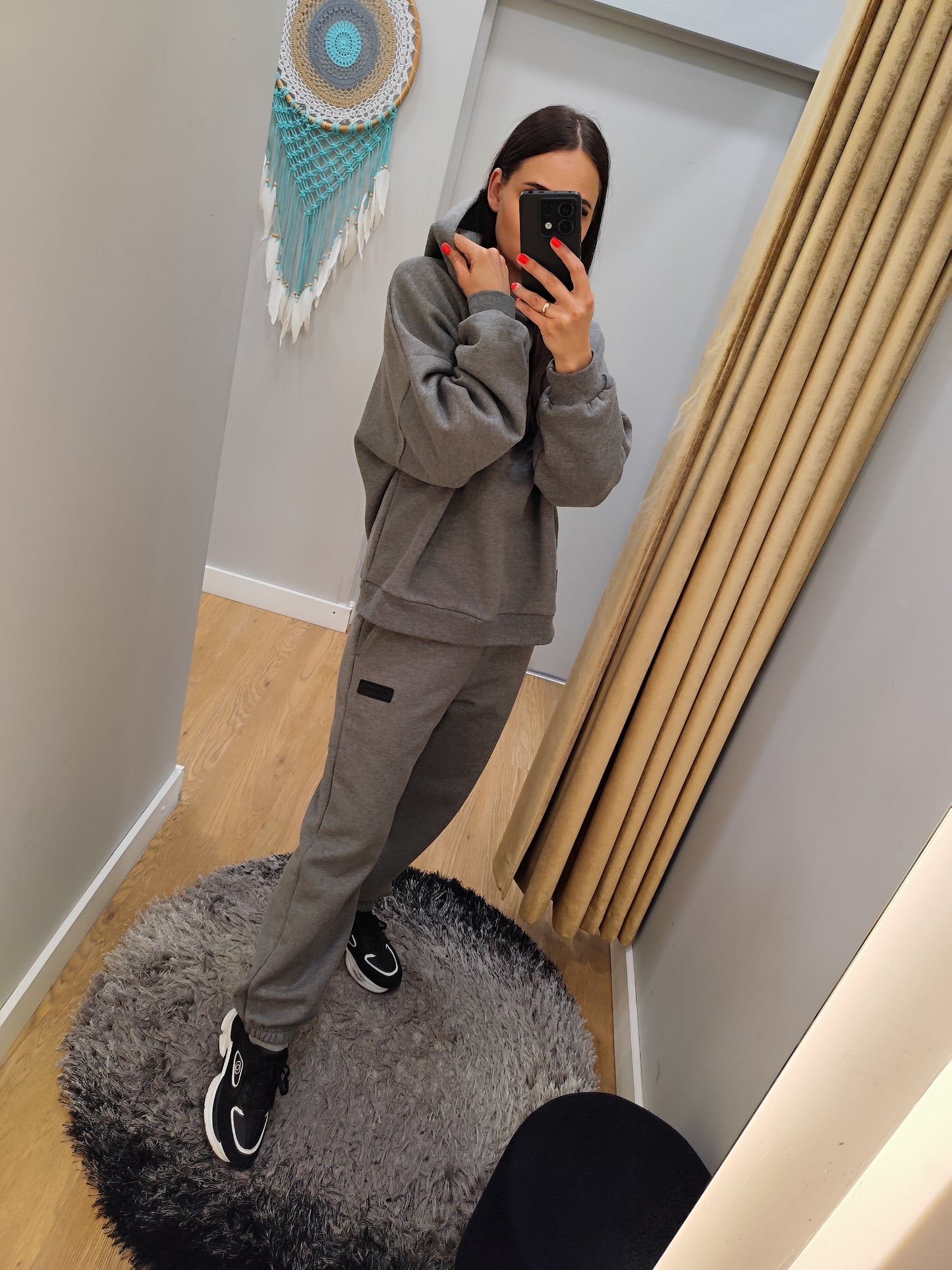 PEPPER UNISEX Magic Grey džemperis su pūkeliu ir gobtuvu