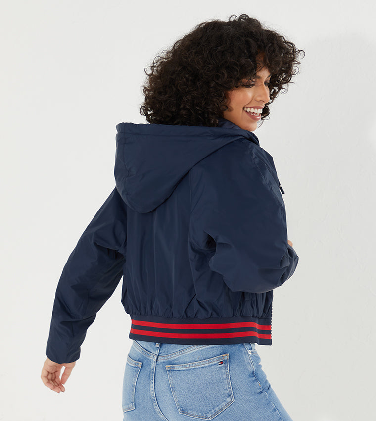 TOMMY JEANS striukė moterims su gobtuvu