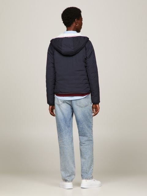 TOMMY HILFIGER dvipusė striukė moterims su gobtuvu