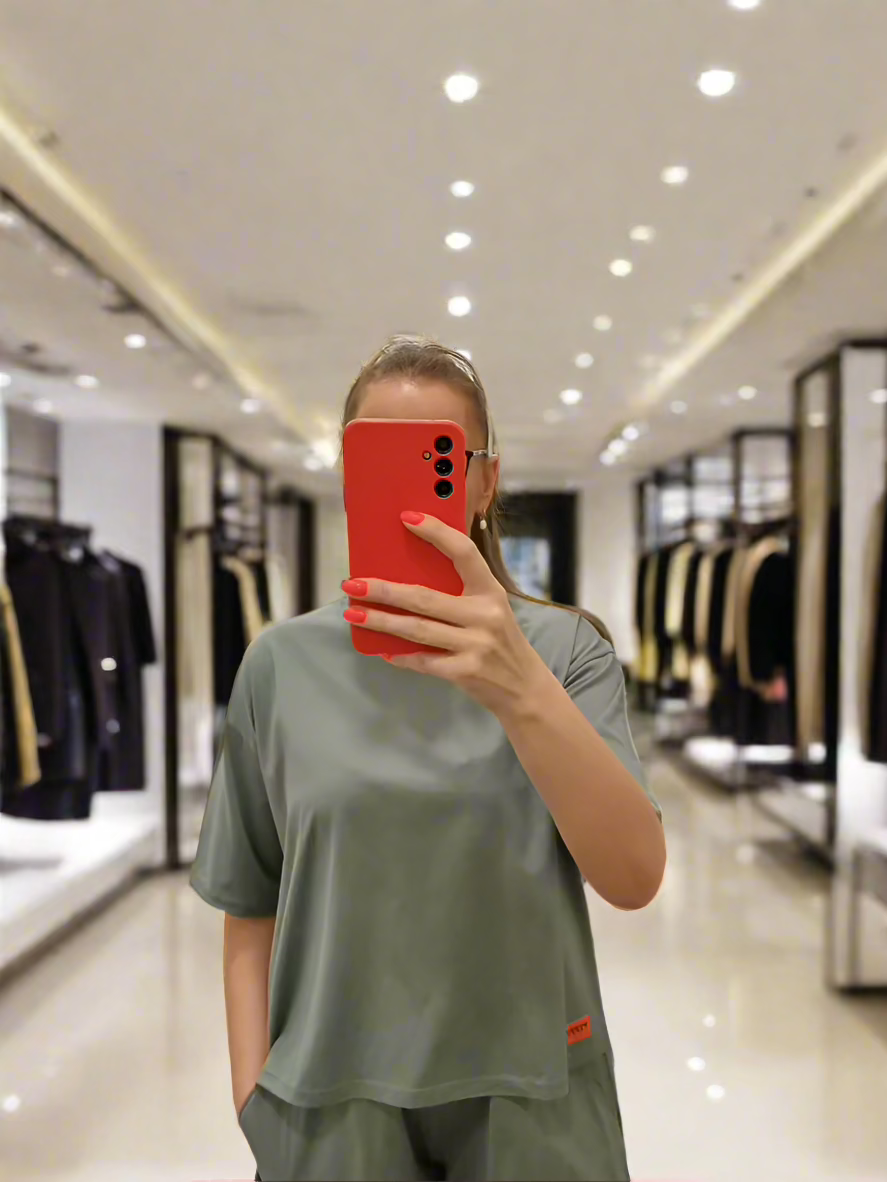 PEPPER Vetiver slim t-shirt for women