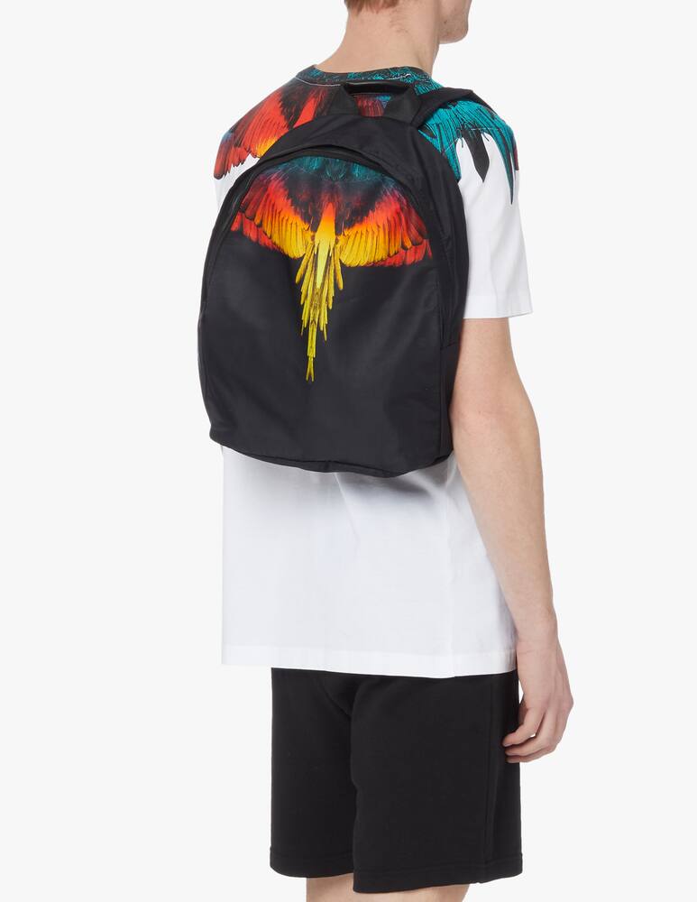MARCELO BURLON universal black backpack