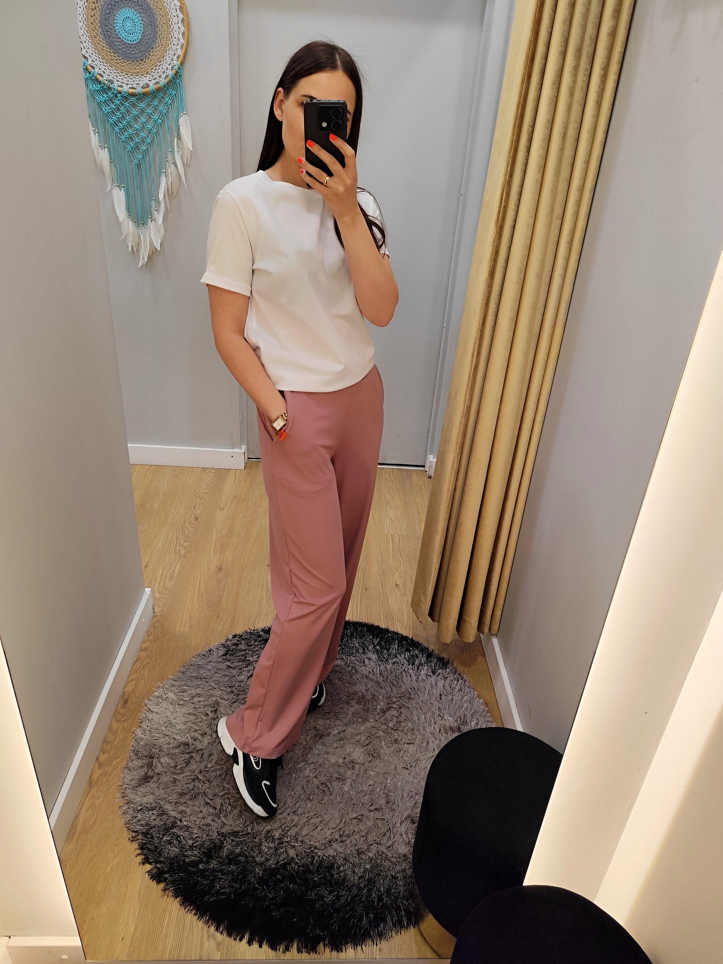 PEPPER Coral flared pants for women