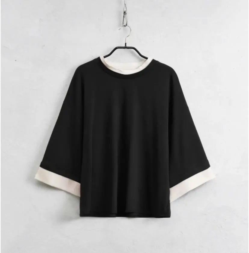 LUMINA black blouse for women / One size