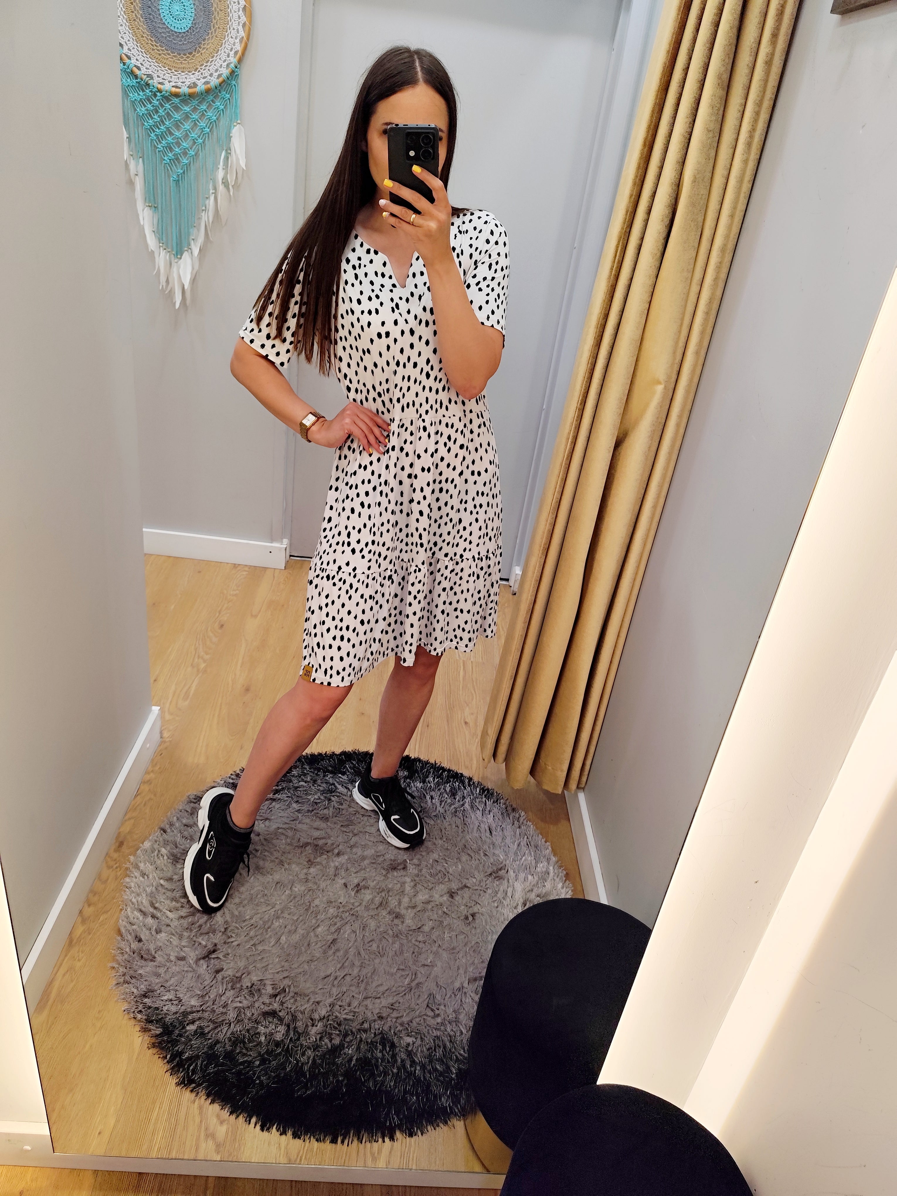 PEPPER White & Black suknelė moterims