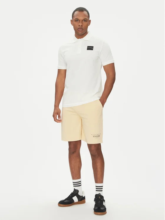 John Richmond cream casual shorts for men