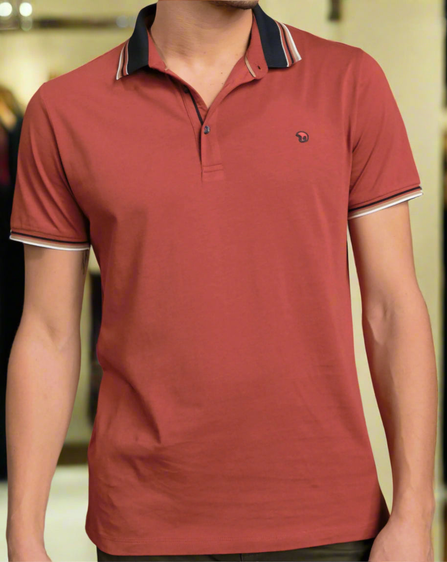 CIRKOLO VELA brown polo shirt for men
