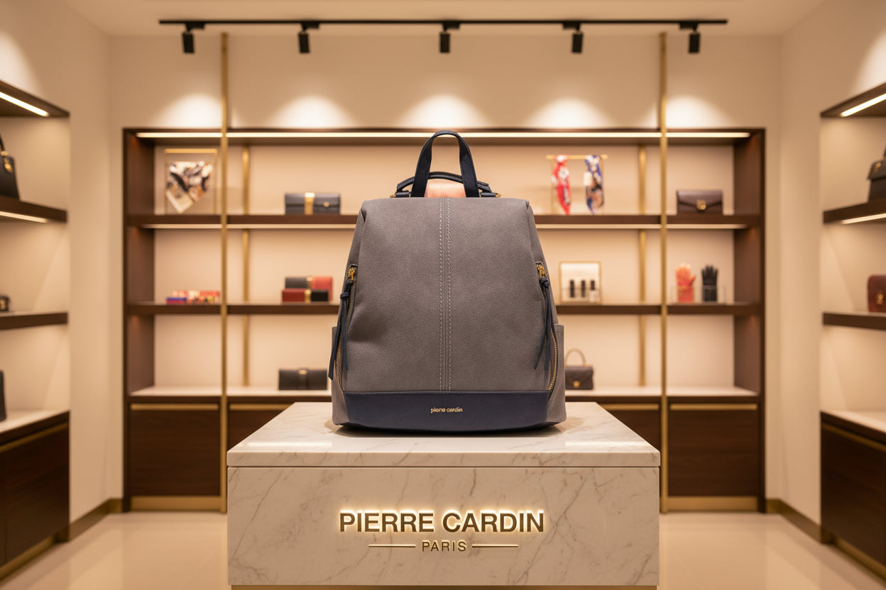 Pierre Cardin pilka kuprinė moterims