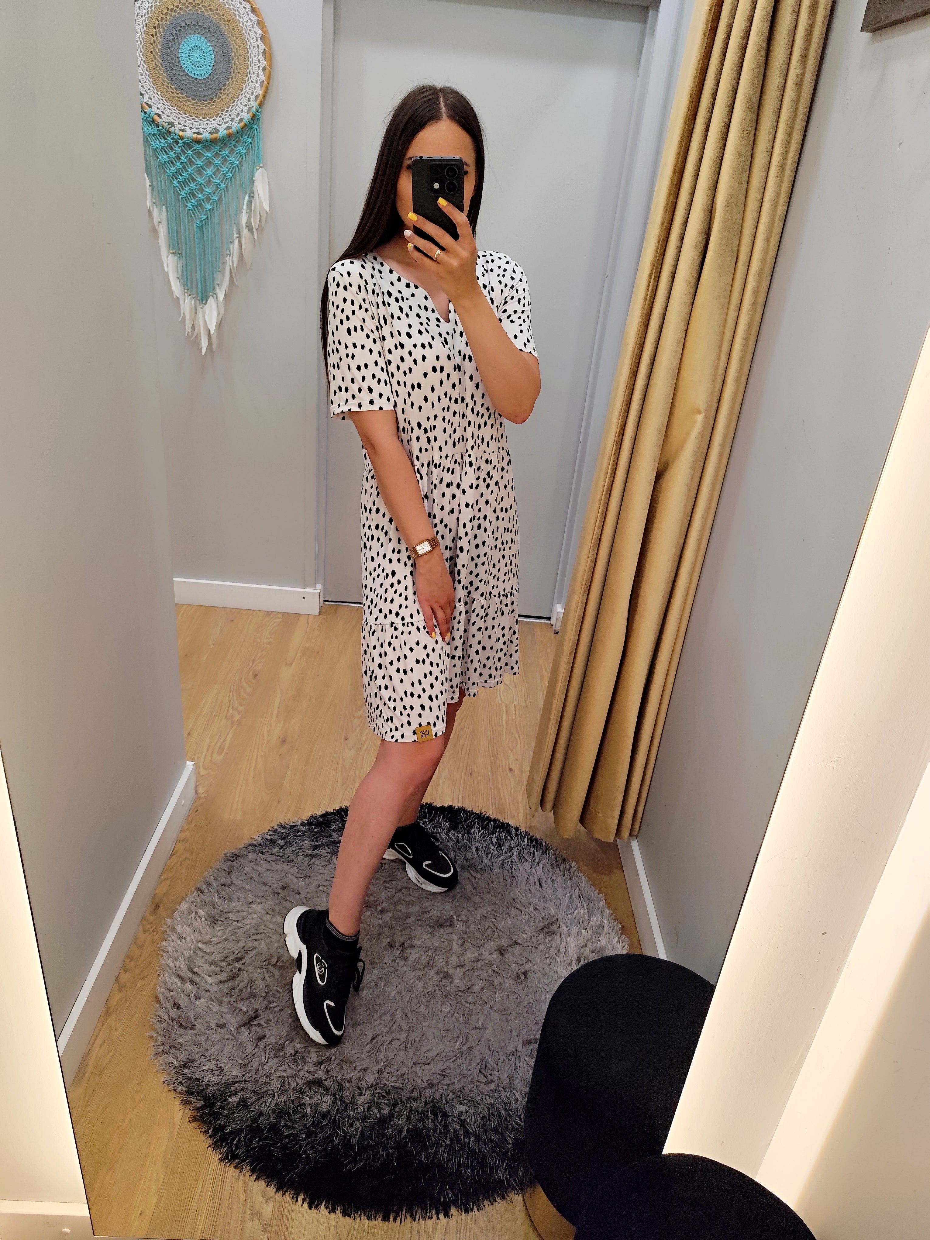 PEPPER White & Black suknelė moterims