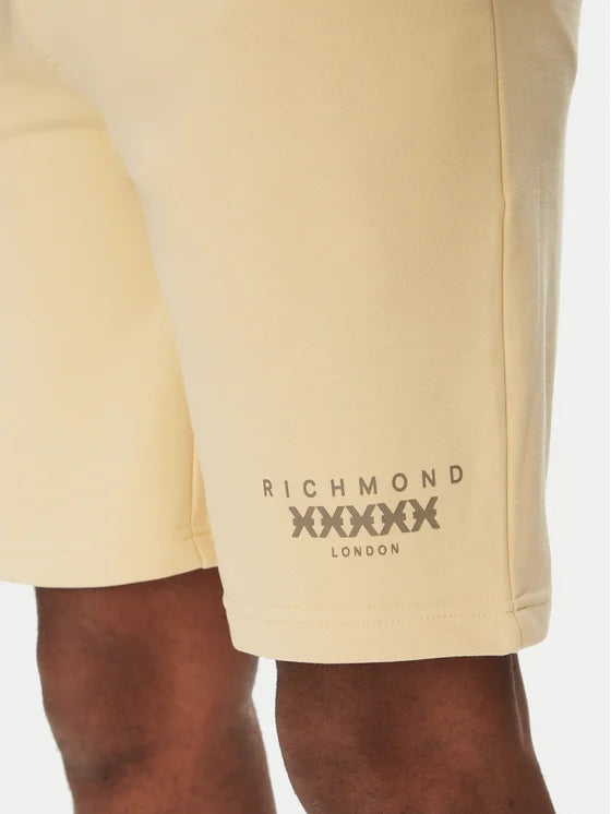 John Richmond cream casual shorts for men