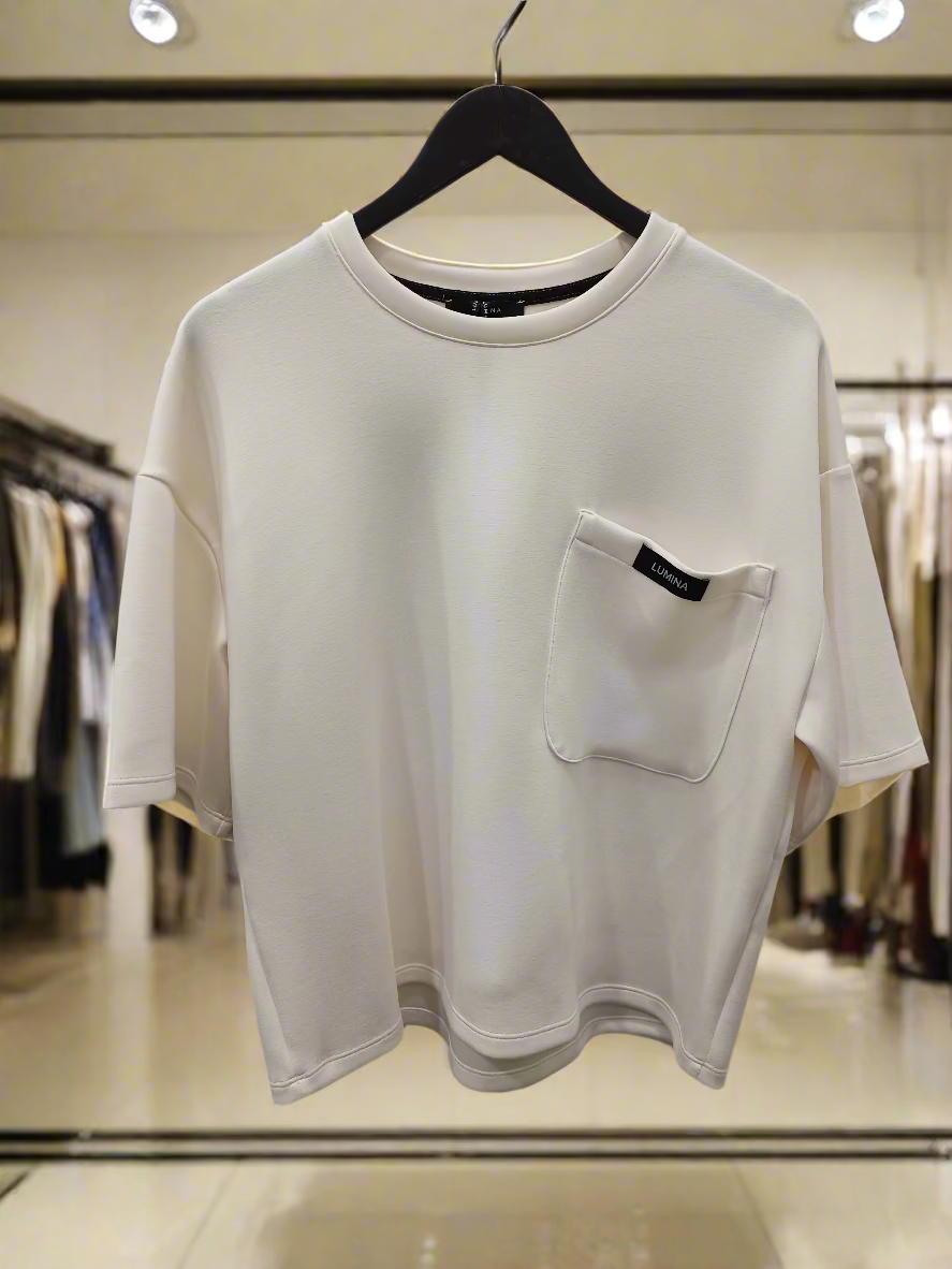 LUMINA balti marškinėliai  moterims