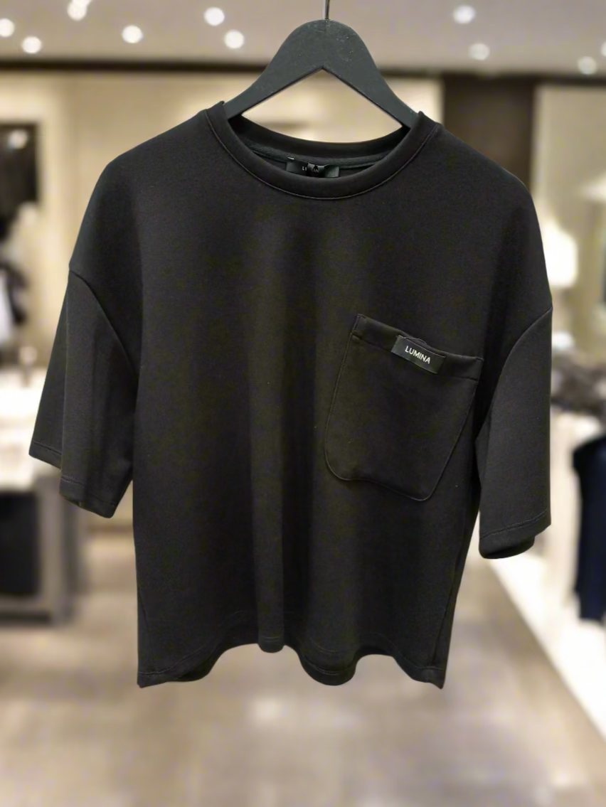 LUMINA juodi marškinėliai  moterims