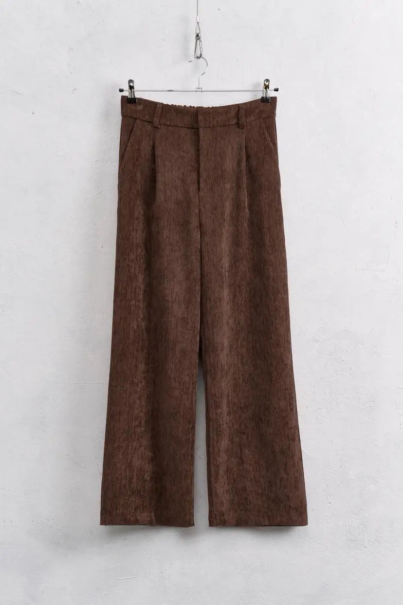 LUMINA rudos  kelnės moterims