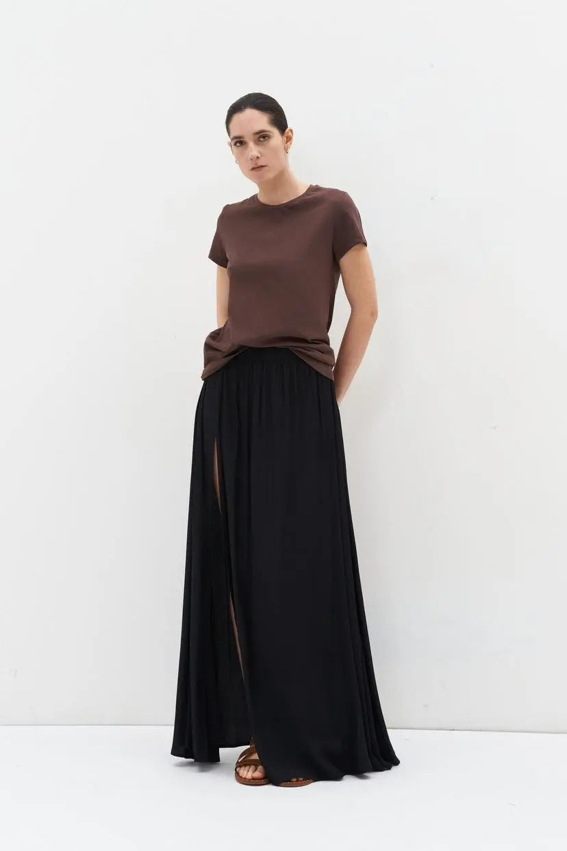 Lumina brown casual t-shirt for women
