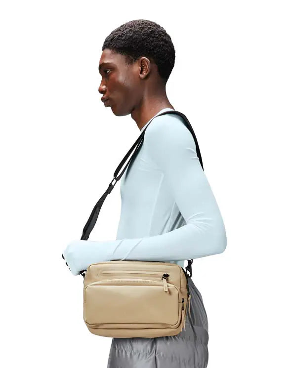 RAINS BOX BAG sand shoulder bag
