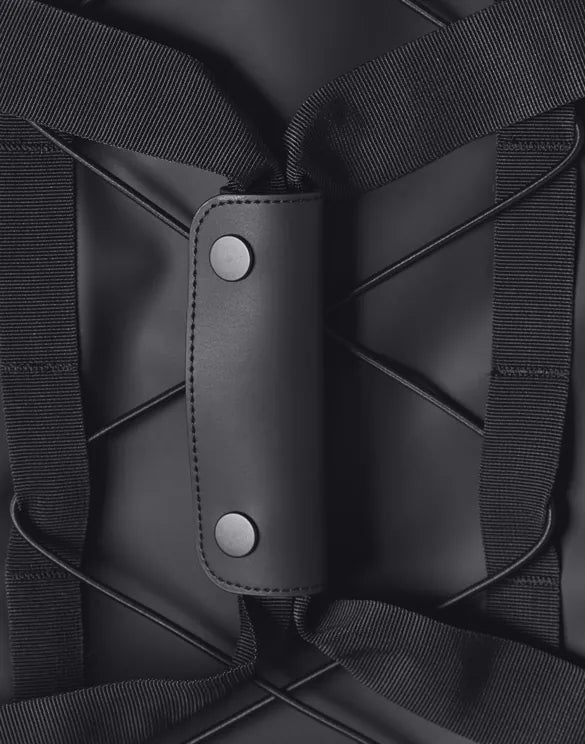 RAINS UNISEX mountaineer duffel Black bag/backpack