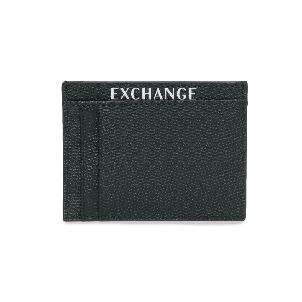 ARMANI EXCHANGE deep forest card holder