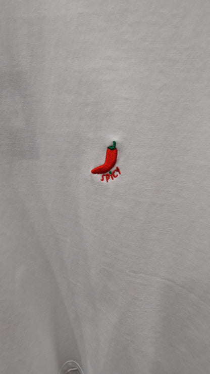 Lumina white casual t-shirt for women