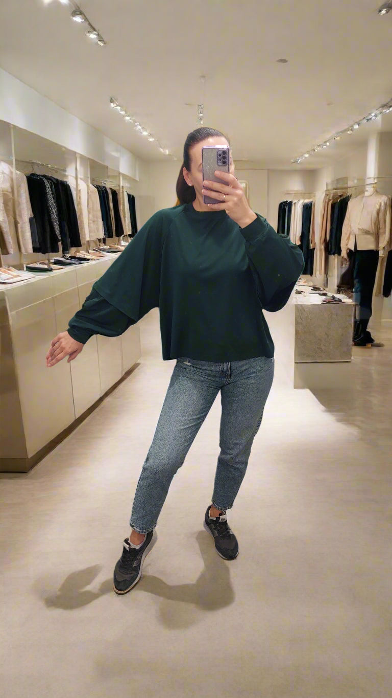 LUMINA cream blouse for women / One Size