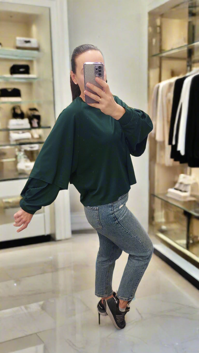 LUMINA cream blouse for women / One Size