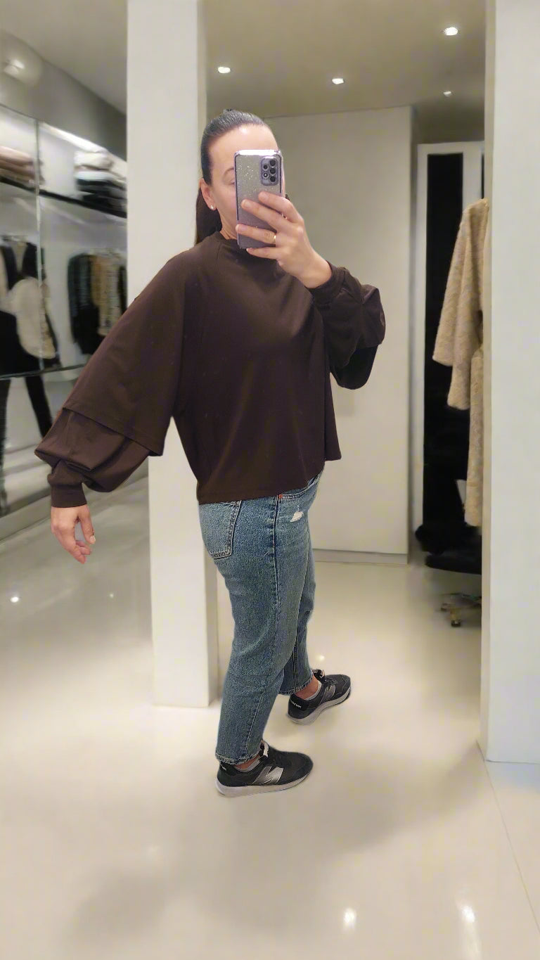 LUMINA cream blouse for women / One Size