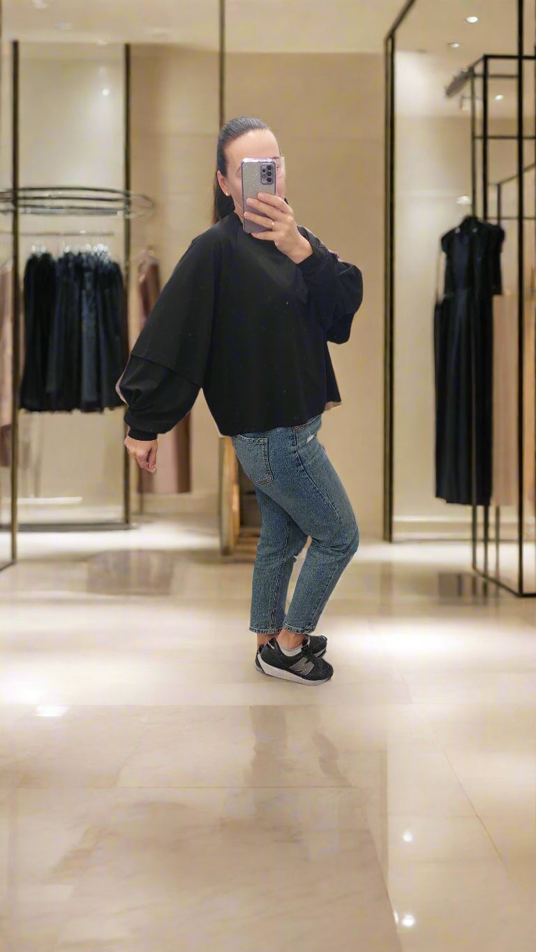 LUMINA cream blouse for women / One Size